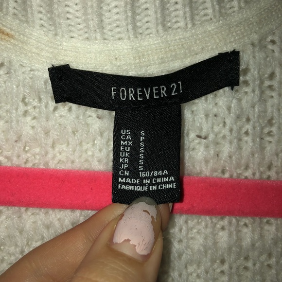 Forever 21 White Wool Cardigan - Picture 3 of 7